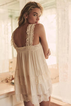 Load image into Gallery viewer, Free People Forever Yours Mini Slip Dress/Toasted Eggnog