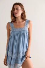 Load image into Gallery viewer, Free People Forever Yours Mini Slip Dress/Autumn Sky
