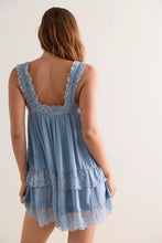 Load image into Gallery viewer, Free People Forever Yours Mini Slip Dress/Autumn Sky