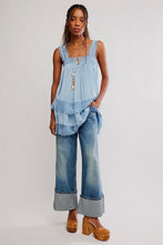 Load image into Gallery viewer, Free People Forever Yours Mini Slip Dress/Autumn Sky