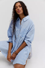 Load image into Gallery viewer, Free People Oxford Club Mini Dress /Cornfield Combo