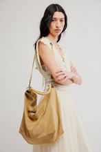 Load image into Gallery viewer, Free People Suzie Suede Slouchy Tote Bag/Harvest Gold