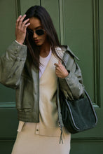 Load image into Gallery viewer, Free People Barlow Suede Bucket Bag/Dark Olive