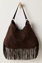 Load image into Gallery viewer, Free People Finn Fringe Shoulder Bag/Espresso