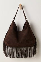 Load image into Gallery viewer, Free People Finn Fringe Shoulder Bag/Espresso