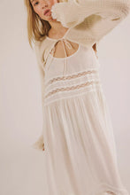 Load image into Gallery viewer, Free People Voile and Lace Midi Slip Dress/Ivory Combo