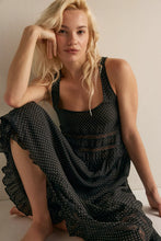 Load image into Gallery viewer, Free People Voile and Lace Midi Slip Dress/Charcoal Combo