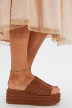 Load image into Gallery viewer, Free People Harbor Flatform Sandals/Oak
