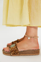 Load image into Gallery viewer, Free People Woven Wonders Footbed Sandals/Agua Fresca Combo