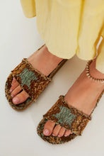 Load image into Gallery viewer, Free People Woven Wonders Footbed Sandals/Agua Fresca Combo