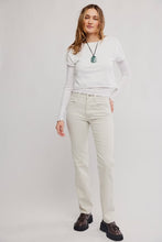 Load image into Gallery viewer, Free People We The Free Edie High-Rise Tapered Jeans/Oyster