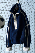 Load image into Gallery viewer, Free People Mountain High Half-Zip Fleece/Navy Combo