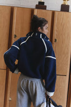 Load image into Gallery viewer, Free People Mountain High Half-Zip Fleece/Navy Combo