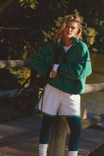 Load image into Gallery viewer, Free People Mountain High Half-Zip Fleece/Green Glow