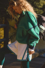 Load image into Gallery viewer, Free People Mountain High Half-Zip Fleece/Green Glow