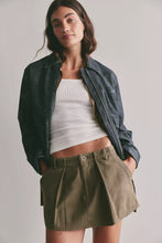 Load image into Gallery viewer, Free People Riverfront Surplus Mini Skirt /Beech Leaves