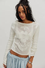 Load image into Gallery viewer, Free People Delilah Long Sleeve Top/Clean Ivory