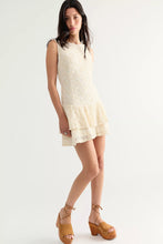 Load image into Gallery viewer, Free People Slow Burn Lace Mini Dress /Natural Combo