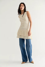 Load image into Gallery viewer, Free People Slow Burn Lace Mini Dress /Natural Combo