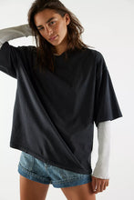 Load image into Gallery viewer, Free People We The Free Perfect Oversized Tee/Black