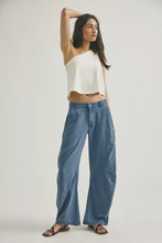 Load image into Gallery viewer, Free People Spotlight Washed Barrel Chino Trousers /Flint Stone
