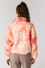 Load image into Gallery viewer, Free People Mountain High Printed Half-Zip Fleece /Watercolor Logo Fruit Punch