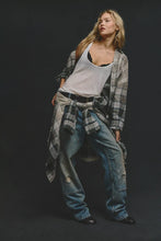 Load image into Gallery viewer, Free People We The Free Lexi Plaid Button Down/Forest Green