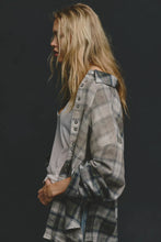 Load image into Gallery viewer, Free People We The Free Lexi Plaid Button Down/Forest Green