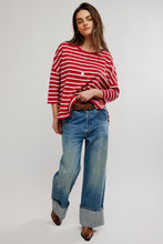 Load image into Gallery viewer, Free People We The Free Two Sense Long Sleeve Top/Berry Combo