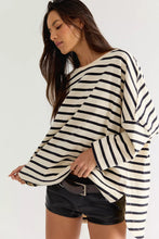 Load image into Gallery viewer, Free People We The Free Two Sense Long Sleeve Top/Ivory Combo