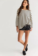 Load image into Gallery viewer, Free People We The Free Two Sense Long Sleeve Top/Ivory Combo