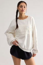 Load image into Gallery viewer, Free People All Star Chenille Logo Pullover/White