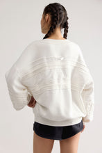 Load image into Gallery viewer, Free People All Star Chenille Logo Pullover/White