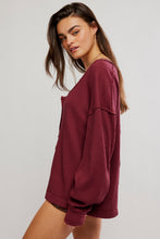 Load image into Gallery viewer, Free People We The Free Montreal Oversized Thermal Henley Shop All We The Free/Dionysus