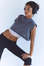 Load image into Gallery viewer, Free People Hot Shot Cropped Tee/Black