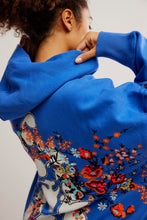 Load image into Gallery viewer, Free People At My Best Embroidered Sweat/Stellar Blue