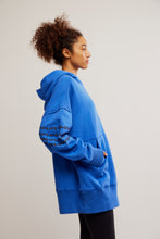 Load image into Gallery viewer, Free People At My Best Embroidered Sweat/Stellar Blue