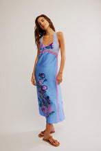 Load image into Gallery viewer, Free People Just Dreamy Maxi Slip/Blue Vista Combo