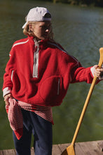 Load image into Gallery viewer, Free People Mountain High Half-Zip Fleece/Winterberry Combo