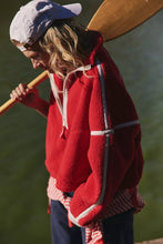 Load image into Gallery viewer, Free People Mountain High Half-Zip Fleece/Winterberry Combo