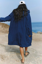 Load image into Gallery viewer, Free People Outbound Waterproof Fleece-Lined Long Parka /Midnight Navy Combo
