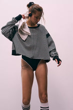Load image into Gallery viewer, Free People My Time Textured Layer/Black White Combo