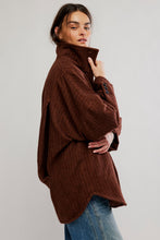 Load image into Gallery viewer, Free People Beau Cocoon Coat/Brown Combo