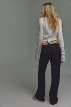 Load image into Gallery viewer, Free People Set On You Slim Solid Trousers/Black