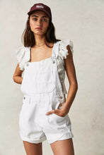Load image into Gallery viewer, Free People We The Free Ziggy Shortalls/Optic White