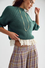 Load image into Gallery viewer, Free People Low Tide Knit Pullover/Green