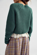 Load image into Gallery viewer, Free People Low Tide Knit Pullover/Green