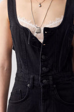 Load image into Gallery viewer, Free People We The Free Corsica Twisted Seam Jumpsuit/Raven