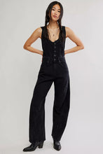 Load image into Gallery viewer, Free People We The Free Corsica Twisted Seam Jumpsuit/Raven