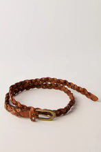 Load image into Gallery viewer, Free People Sol Slim Stud Belt /Cognac